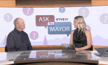 Mayor Fitch Live in the Ktvz studio with Kelsey Merison - June